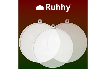 Bile acrilice pentru decorare, umplere - diametru 10 cm, 5 buc.