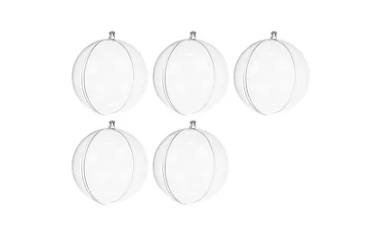 Bile acrilice pentru decorare, umplere - diametru 10 cm, 5 buc.