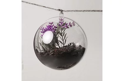 Bile acrilice pentru decorare, umplere - diametru 10 cm, 5 buc.