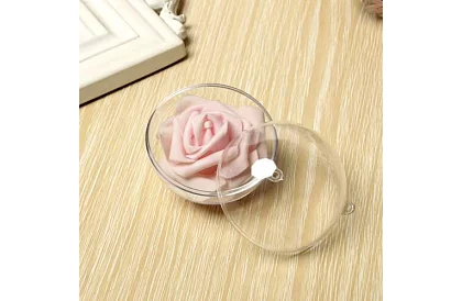 Bile acrilice pentru decorare, umplere - diametru 10 cm, 5 buc.