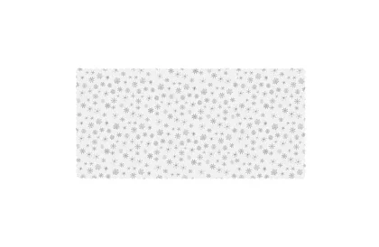 Masă cu fulgi de zăpadă 260 x 140 cm – alb-argintiu