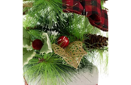 Pomul artificial de Crăciun decorat – 45 cm