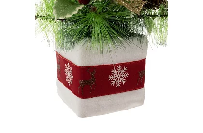 Pomul artificial de Crăciun decorat – 45 cm