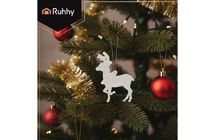 Decorațiuni de Crăciun – set de 9 reni