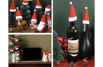 Buzunar de Crăciun pentru tacâmuri – set de 12 bucăți