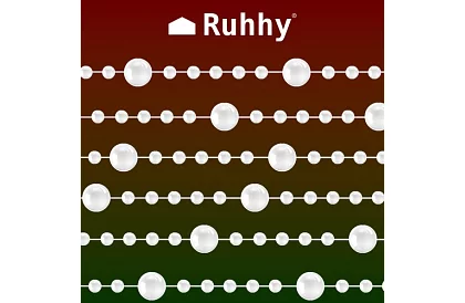 Decorațiuni de Crăciun – șirag de perle 5 metri