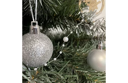 Decorațiuni de Crăciun – șirag de perle 5 metri