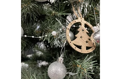 Decorațiuni de Crăciun – șirag de perle 5 metri