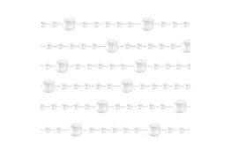 Decorațiuni de Crăciun – șirag de perle 5 metri