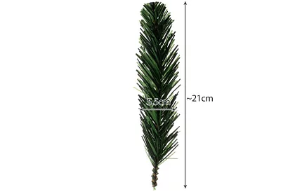 Ramuri de brad artificial pentru decorațiuni – 21 cm, 40 buc