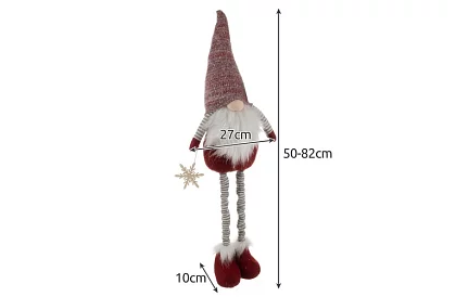 Căpcăun de Crăciun cu pălărie – telescopic 50-82 cm