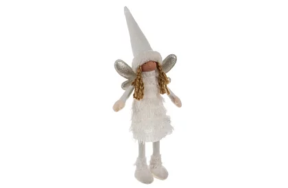 Zăpada zână albă de Crăciun cu aripi – 40 cm