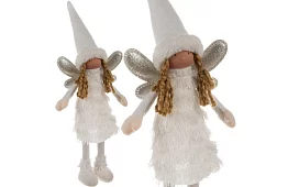 Zăpada zână albă de Crăciun cu aripi – 40 cm