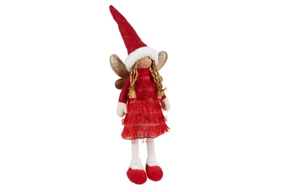 Zgarda roșie de Crăciun cu aripi – 40 cm