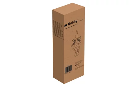 Zgarda roșie de Crăciun cu aripi – 40 cm