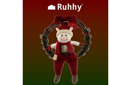 Coroana de Crăciun pentru ușă ELF – 36 × 55 cm