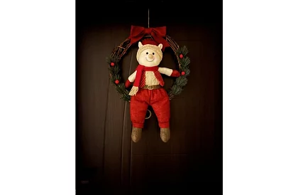 Coroana de Crăciun pentru ușă ELF – 36 × 55 cm