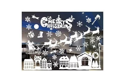 Autocolante de Crăciun pentru fereastră – Merry Christmas