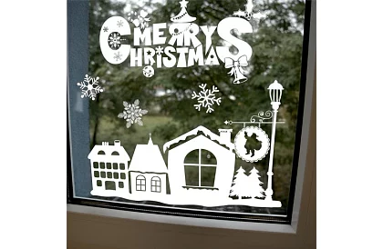 Autocolante de Crăciun pentru fereastră – Merry Christmas