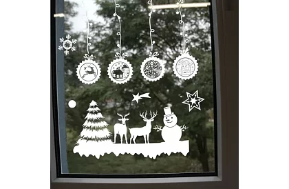 Autocolante de Crăciun pentru fereastră – Christmas Time