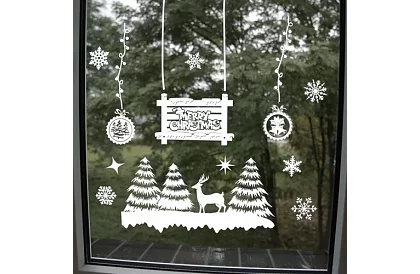 Autocolante de Crăciun pentru fereastră – Christmas Time