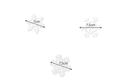 Autocolante de Crăciun pentru fereastră – fulgi