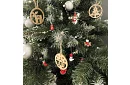 Ornamente din lemn de Crăciun - 10 bucăți