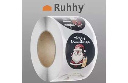 Autocolante de Crăciun pe rolă – 500 bucăți