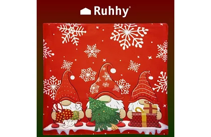 Pernă decorativă 45 × 45 cm – motiv gnomi