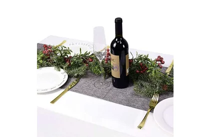 Culoar de Crăciun lung cu spiriduș 215 x 34 cm