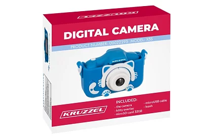 Cameră digitală pentru copii Full HD cu card de 32GB – albastră