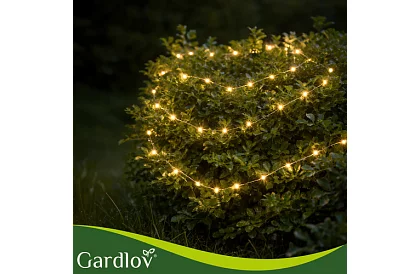 Lanț solar decorativ exterior 15 metri – alb cald