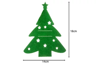 Buzunar de Crăciun pentru tacâmuri 12 buc – brad