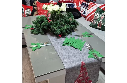 Buzunar de Crăciun pentru tacâmuri 12 buc – brad