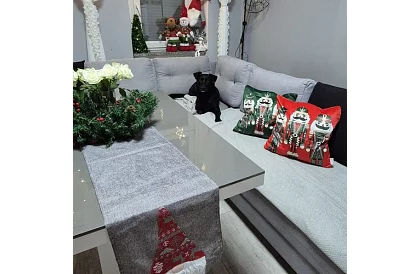 Pernă decorativă 40x40 cm – verde Nucă de cocos