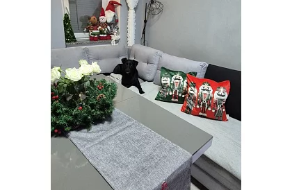 Pernă decorativă 40x40 cm – verde Nucă de cocos