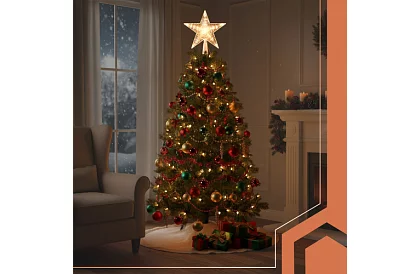 LED stea pe bradul de Crăciun – alb cald