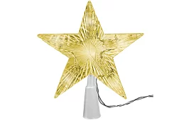 LED stea pe bradul de Crăciun – alb cald