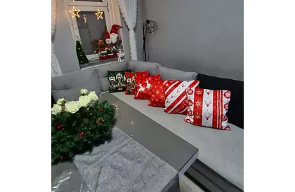 Pernă decorativă 40x40 cm – 4 bucăți sărbători fericite