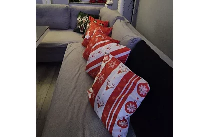 Pernă decorativă 40x40 cm – 4 bucăți sărbători fericite