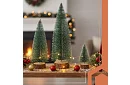 Mini brad Christmas trees - set of 3 snow-covered trees