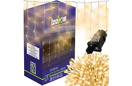 Cortină LED de Crăciun - ploaie 300 LED exterior - 15m alb cald