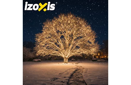 Șir de LED-uri de Crăciun 500 LED exterior - 35m alb cald