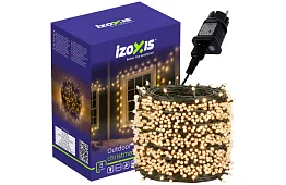 Șir de LED-uri de Crăciun 500 LED exterior - 35m alb cald