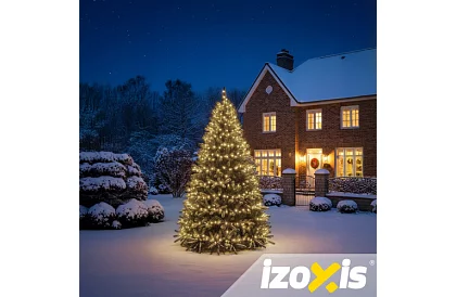 Șir de LED-uri de Crăciun Balls 300 LED exterior - 30m alb cald