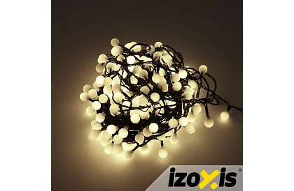 Șir de LED-uri de Crăciun Balls 300 LED exterior - 30m alb cald