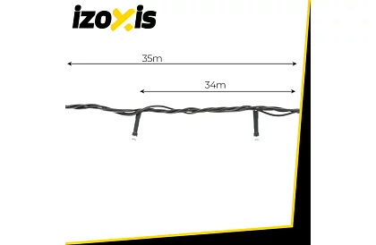 Șir de LED-uri de Crăciun 500 LED exterior - 35m alb