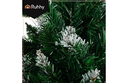 Lanț de Crăciun dens - ghirlandă verde-albă 270 cm