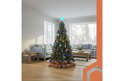 Pom de Crăciun artificial cu ace dese – 210 cm