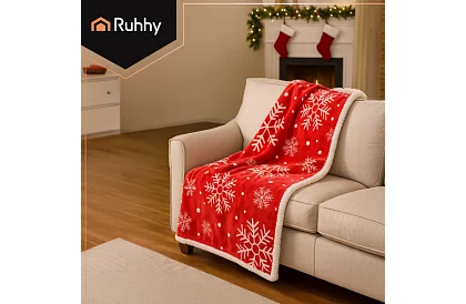 Pătură de flanel de Crăciun 130 x 170 cm